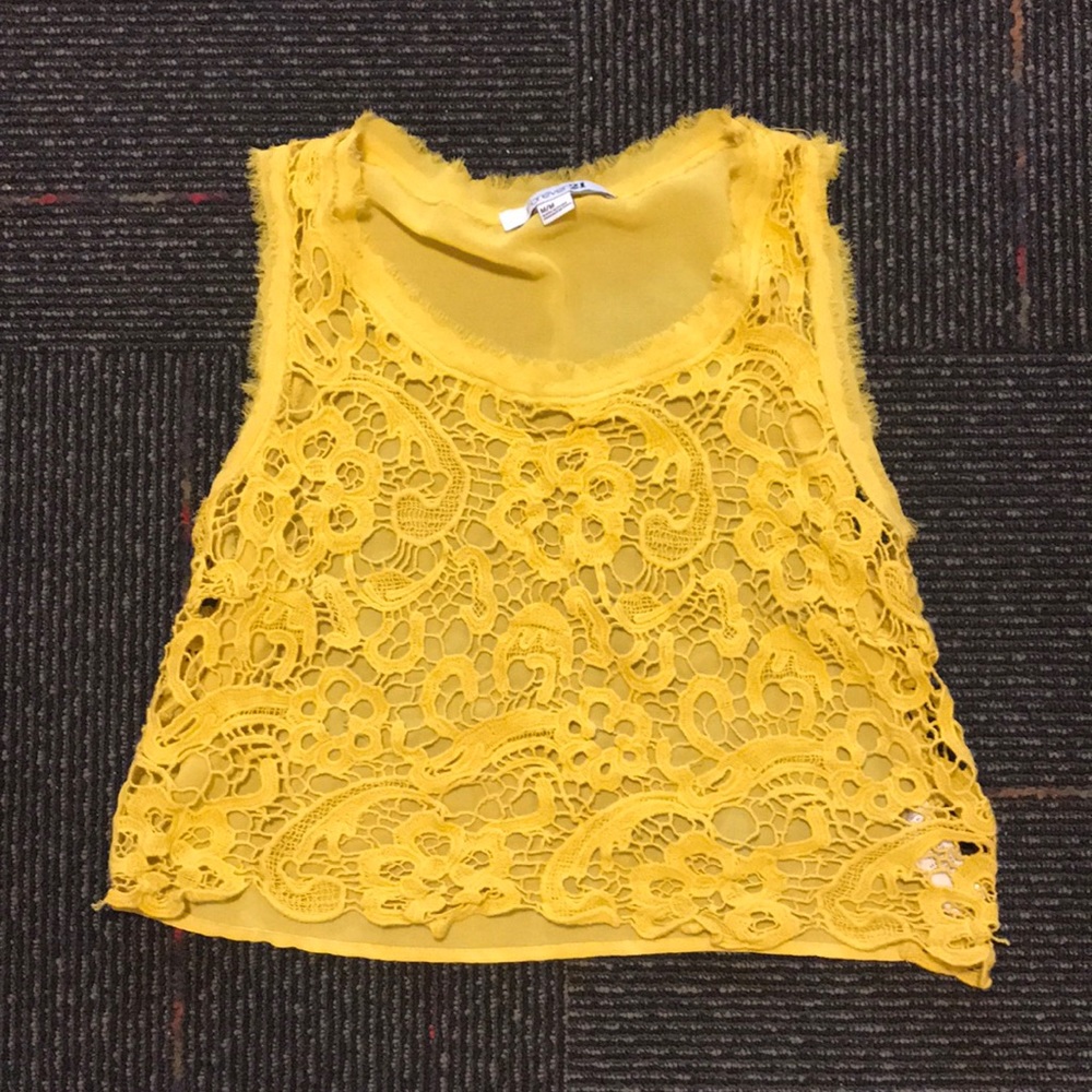 Forever 21 lace sheer shirt